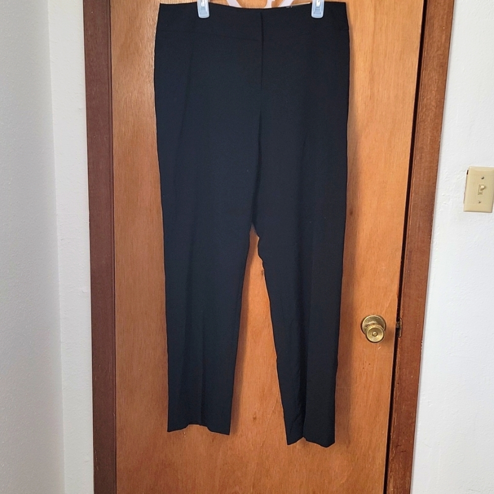 NWT Style & Co from Macy's Stretch Straight Leg Black Trousers Size 16